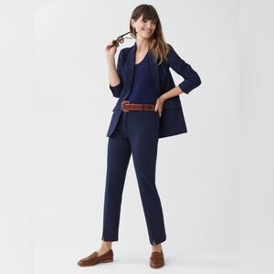 J. McLaughlin Deanne Pants Winter Navy Tailored Professional Size 8 NWOT $188